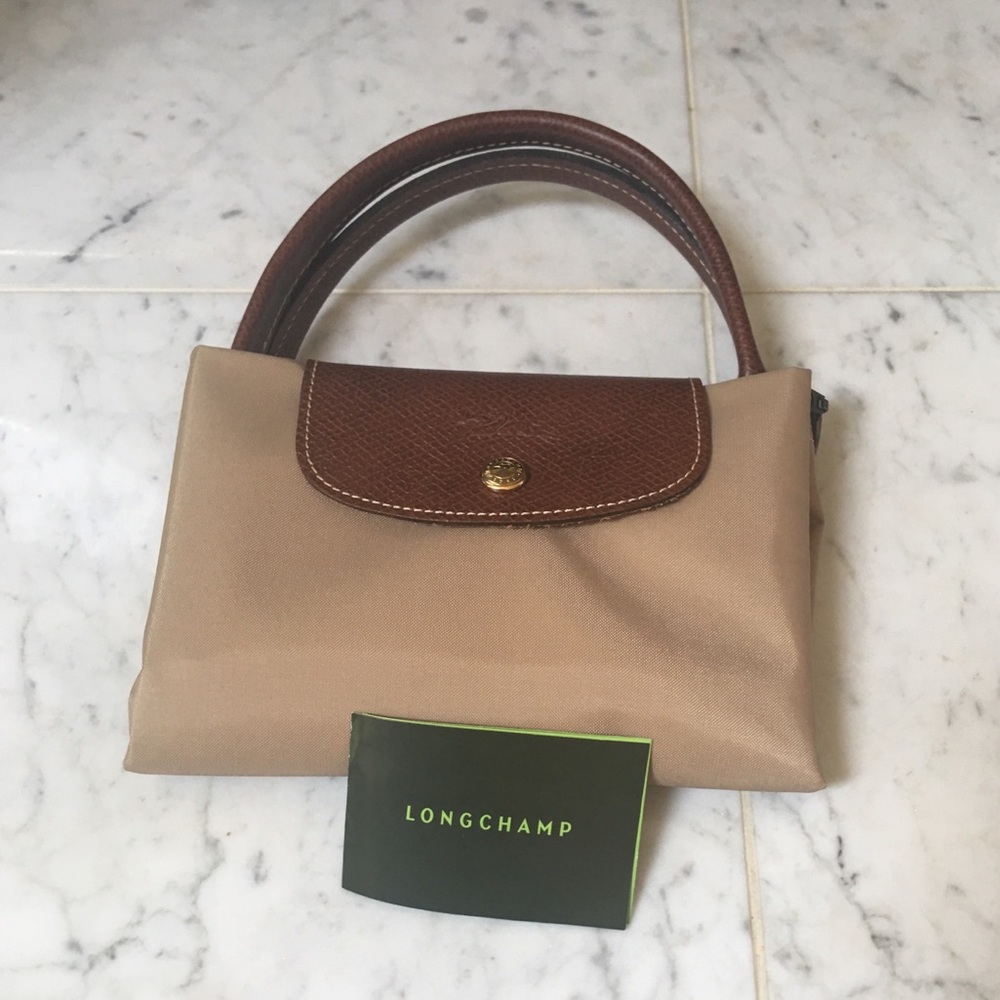 NWT Longchamp Le Pliage Type M in Tan